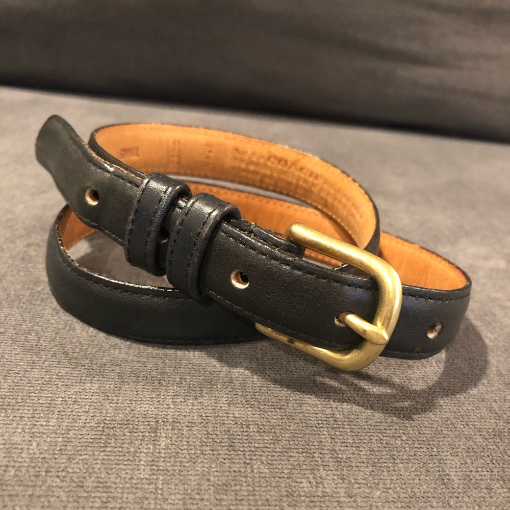 Vintage | Coach Belt  [navy]